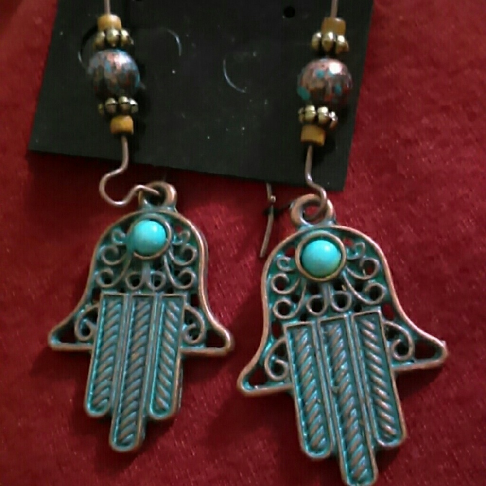 New Bohostyle Hippy Earrings Hamsa